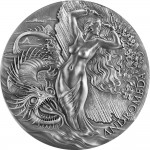 Republic of Cameroon 2 oz ANDROMEDA AND SEA MONSTER series CELESTIAL BEAUTY 2000 Francs Silver Coin 2022